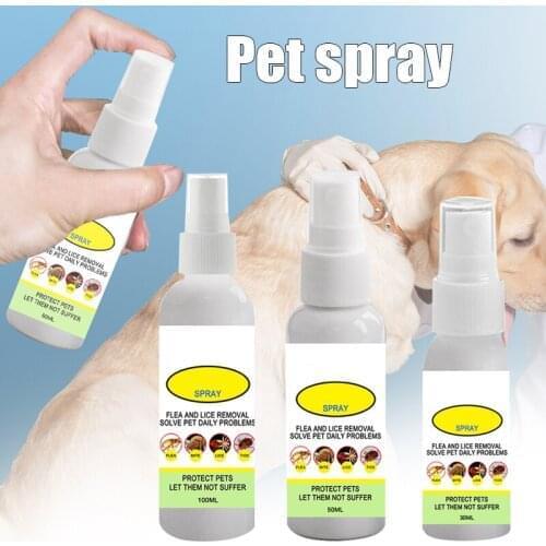 Hot Sale Cat Flea and Tick Control Spray for Cat Dogs Safe to Use 30ml/50ml/100ml Litter Housebreaking Dog Supplies Products