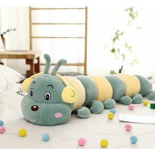 Caterpillar Lint Toys Soft Lovers Worm Children Gift Almofada Coussin Cojines Seat Chair Cushion Decorative Throw Pillows