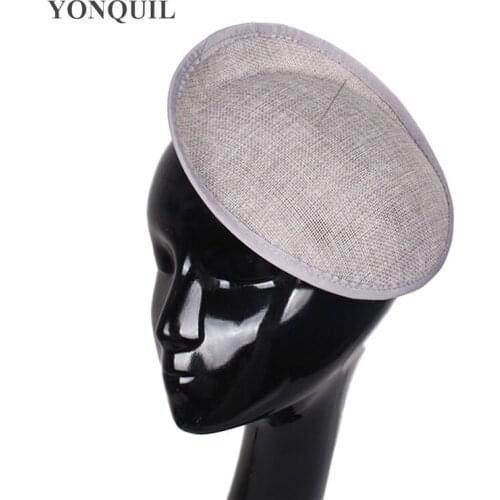 Imitation SINAMAY Fascinator Base 20 CM Gray Or Multiple Colors Wedding Hair Accessories DIY Womens Party Headwear Material Hat