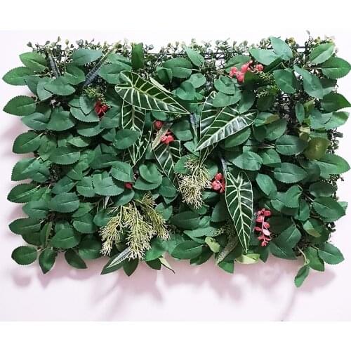 Artificial Plants for Wall Decoration New design Hanging Synthetic Grass wall panel vertical garden outdoor Home Garden Decor