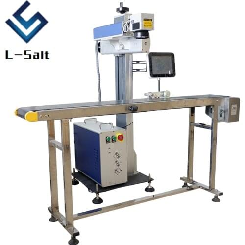 Laser printer for plastic PPR/PE/PVC Pipe Marking with convery belt
