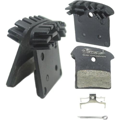 MTB Road Disc Bicycle Brake Pads Heat Dissipation Cooling Fins Semi Metal Resin for NUTT brake SRAM AVID Elixir R XX X0 Avid DB3