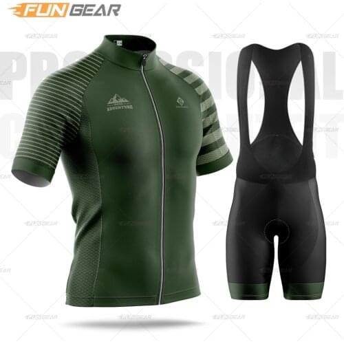 2021 Men Cycling Clothing Short Sleeve Jersey Set Team Bicycle Training Uniform New Summer Power Band Ride Tight Suit Breathable