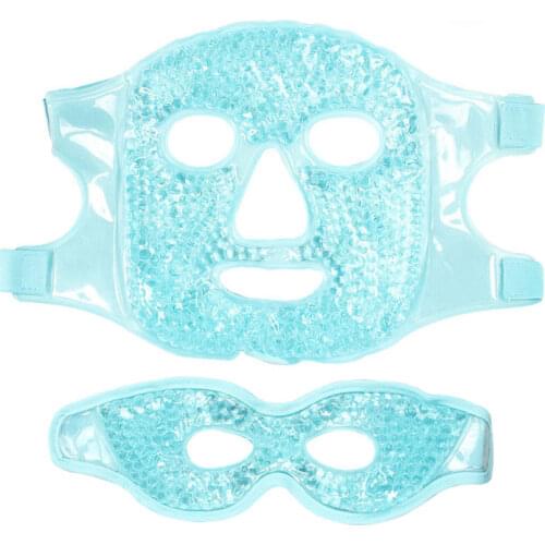 Beauty Ice Gel Mask Set Anti Wrinkle Remove Dark Circles Improve Sleep Cold Hot Spa Therapy Eye Face Masks Skin Care Tools
