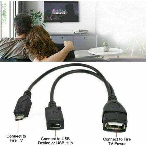 2020 New 2 Pack Usb Port Terminal Adapter Otg Cable Tv Fire Stick 3 2nd Gen Or For Fire B1O3