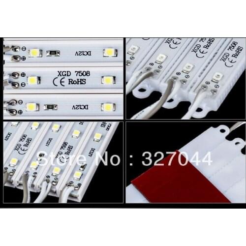 Wholesale! 100pcs/lot 3leds DC12V white waterproof smd 3528 LED Modules for high brightness led channel letter