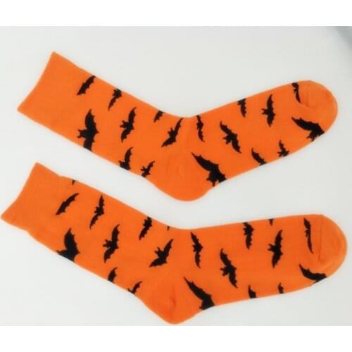 Autumn Winter Cotton Men Socks Halloween Cosplay Pumpkin Clown Cartoon Mens Socks Christmas cotton Women Socks