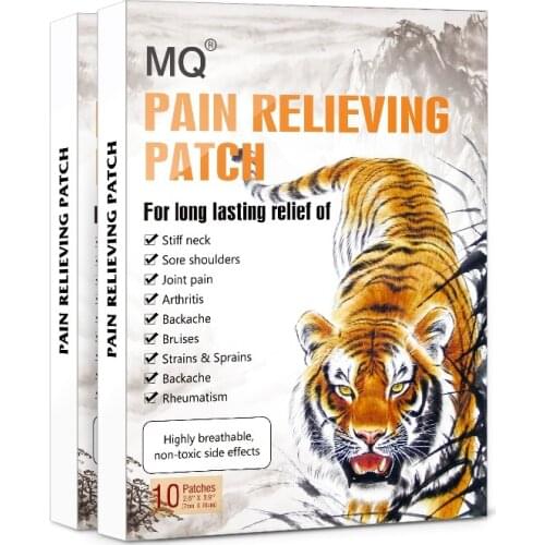 10 pcs/box tiger paste Chinese herbal medicine to relieve body pain health care patch knee joint pain relief patch