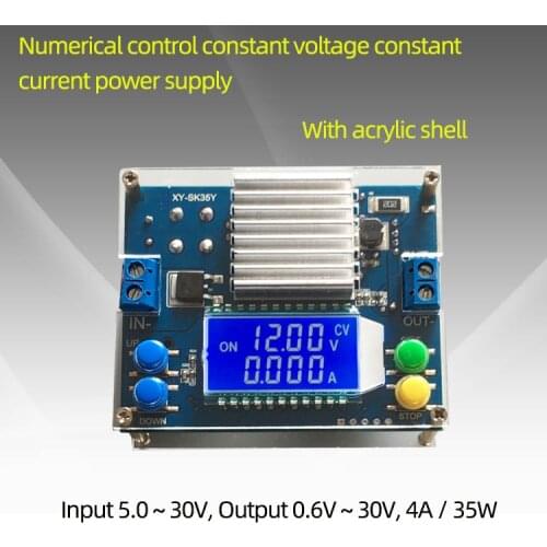 SK35Y 0.6-30V 4A 35W 5V 12V 24V Adjustable Regulated Power Supply DC DC Automatic Boost/Buck Converter CC CV Power Module