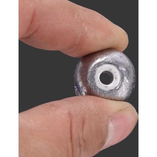 Fishing supplies Fishing tackle lead sinker Hollow lead sinker Porcelain lead sinker Ceramic lead sinker