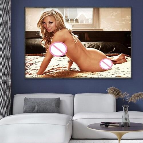 SP058 Silk Cloth Wall Poster Kaley Cuoco Movie Actress Star Art Home Decoration Gift