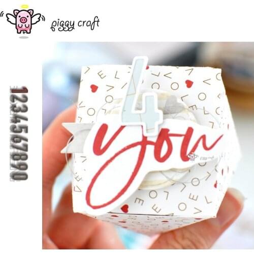 Piggy Craft metal cutting dies cut die mold Line number decoration Scrapbook paper craft knife mould blade punch stencils dies