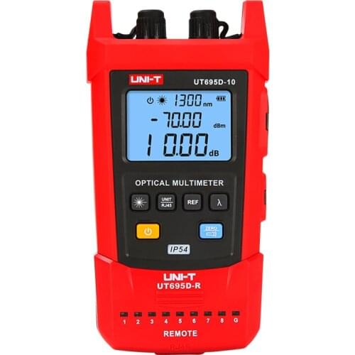 UNI-T UT695D-10 Fiber Optical Multimeter Tool Optical Power Meter Visual Fault Locator -70~3dBm Network Cable Tester