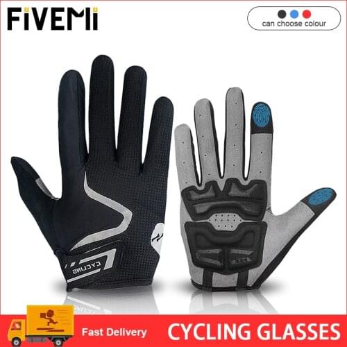 Full Finger Cycling Gloves Touch Screen Riding MTB Bike Bicycle Glove Thermal Warm Motorcycle Windproof Breathable Winter Autumn