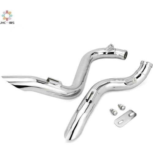 Motorcycle NEW 2" Stainless Steel Drag Exhaust Pipe For Harley Softail Touring Sportster 883 1200 Dyna Choppers Bobber Customs