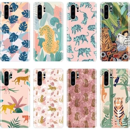Back Cover For Huawei P20 Lite P Smart Plus 2019 Leopard Tiger Silicone Soft Case For Huawei P30 Lite Pro P Smart Z Phone Case