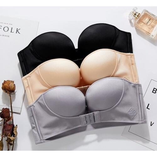 Sexy Strapless Bra Women Invisible Bras Push Up Lingerie Backless Brassiere Seamless Bralette Underwear for Wedding Dress