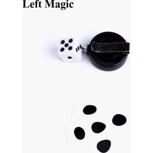 1 Pcs Beate a Dice Flat magic trick Flat Dice Easy Magic Close-up Dice Magic props Mini Magic Props Toys fun Toy Gift E3019
