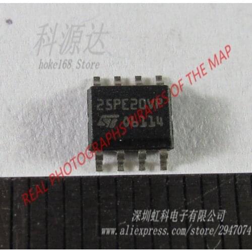 10pcs/lot M25PE20-VMN6TP SOP8 M25PE20 25PE20VP In Stock