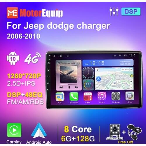 Car Radio 2din For Jeep dodge charger/Aspen/Magnu Autoradio Multimedia Player Stereo Video Audio Carplay WiFi DSP 8Cores 6G+128G
