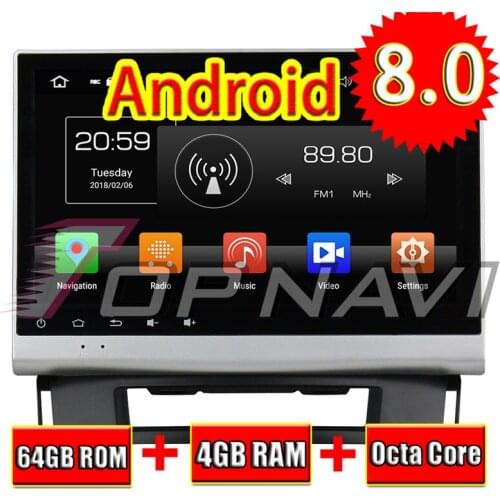 TOPNAVI Android 8.0 Car Media Center Player For Opel Astra J 2011 2012 2013 2014 Radio Stereo 2 DIN GPS Navigation NO DVD 4+64GB
