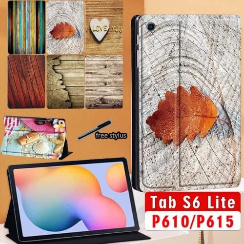 Tablet Case For Samsung Galaxy Tab S6 Lite 10.4 inch 2020 Ultra-Slim PU leather Stand Shell Folio Cover For SM-P610 SM-P615