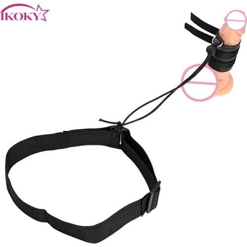 IKOKY Masturbation Penis Stretcher Cock Ring Penis Enlarger Extender Sex Toys for Men Penis Enhancement Tension Leg System