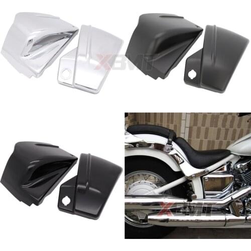Motorcycle Battery Covers Side Frame Protection For Yamaha Dragstar V-Star 400 650 650A XVS650 XVS400 XVS650A