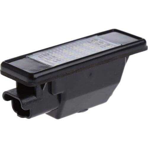 2pcs 18 LED License Plate Light Lamp For Peugeot 207 307 308 Citroen Berlingo 2004-2009 C3 C4 C5 C6 5D 964B