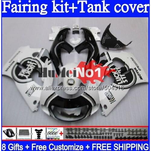 +Tank For SUZUKI SRAD GSXR 750 600 GSX-R600 62MC.29 Lucky white GSXR750 GSXR600 96 97 98 99 00 1996 1997 1998 1999 2000 Fairing