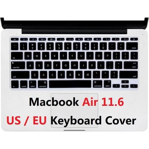 Soft for Macbook Air 11.6 Keyboard Cover US EU Silicon Waterproof A1465 A13970 For Macbook Air 11 keyboar Laptop Silin Protector