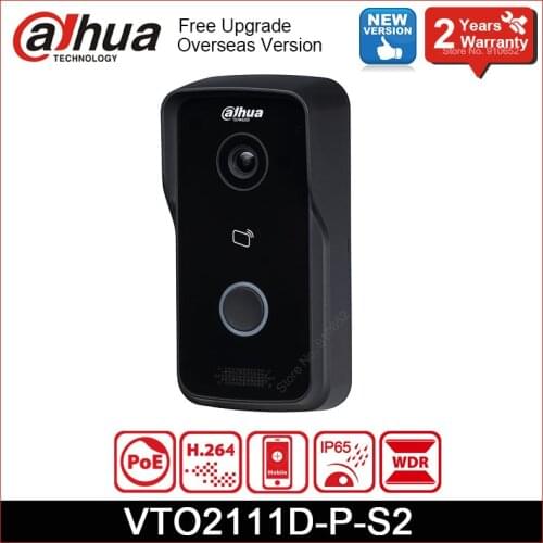 Dahua New VTO2111D-WP-S1 1MP WiFi Villa Outdoor Station POE Built-in Speaker Video Intercom Doorbell replace VTO2111D-WP