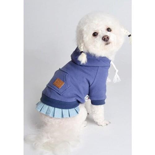 Pet Clothes for Small Dogs Cotton Hoodies for French Bulldog Spring Sweater for Chihuahua Yorkshire Clothing Puppy Costume Dress