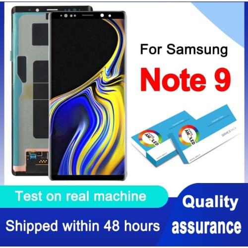 Original 6.4'' Super AMOLED For Samsung Galaxy Note9 Note 9 Display Touch Screen Digitizer Assembly N9600 N960F LCD