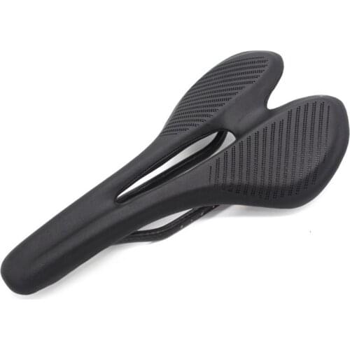 Bicycle Seat Cushion Mountain Road Bike Carbon Fiber Microfiber Leather Hollow Seat Bag Ultra Light Carbon Bow Bottom saddle