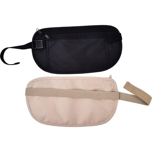 1PCS Travel Storage Bag Money Security Purse Waist Pack Cards Passport Waist Belt Tickets Bag Pouch