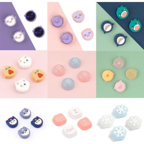 Cute Pig Duck Thumb Stick Grip Cap Joystick Protective Cover For Nintendo Switch NS Lite Joy-con Controller Thumbstick Case