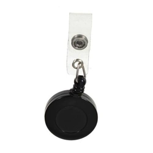 SOSW-1 pcs Badge Holder Retractable Reel YOYO Clip Snap Button ID Card Key Black