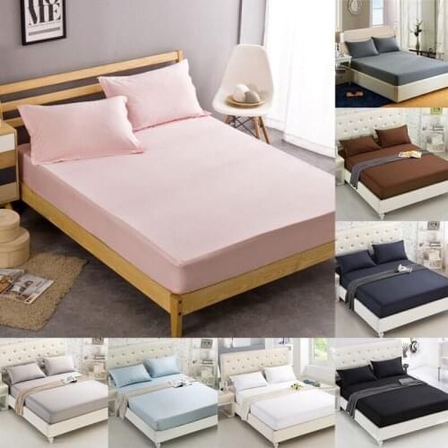 Surper Soft Brushed Bed Cover Multi-size Solid Color Bed Sheet Hotel Mattress Simmons Protective Cover Mattress Covers 200X220CM
