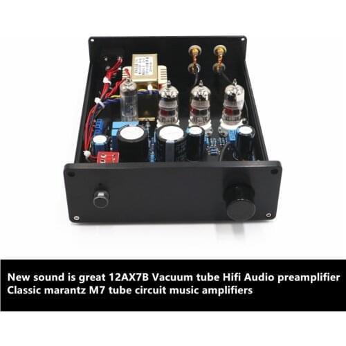 Marantz M7 12AX7B/6N4 vacuum tube buffered audio amplification preamplifier sound is great front audio amplifier