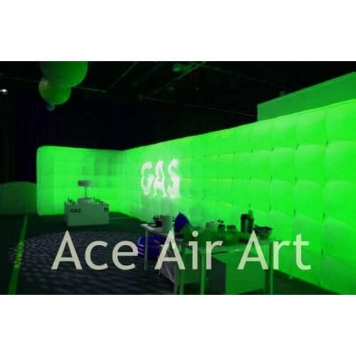 Brightest LED inflatable background wall for trade exhibition