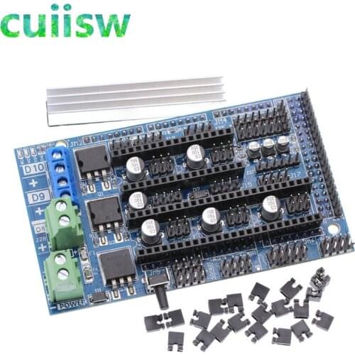 Ramps 1.6 Expansion Control 3D Printer Parts Ramps 1.4 1.5 Control Panel with Heatsink Upgraded for arduino 3D Printer Board