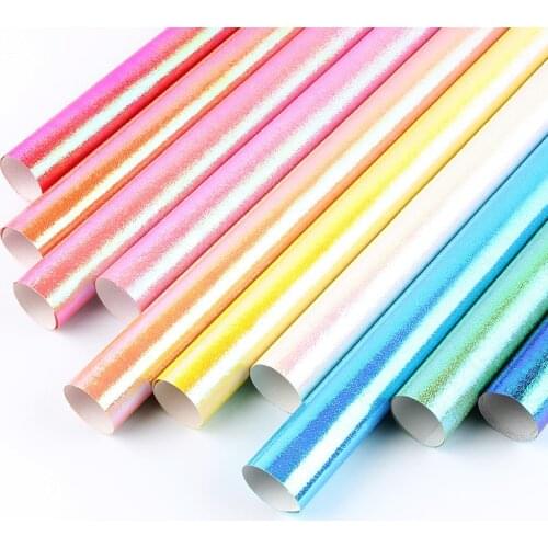 10pcs Rainbow Shiny Gift Wrapping Papers Christmas Gift Box Wrapping Papers New Year Thick Wrapping Paper Craft Paper