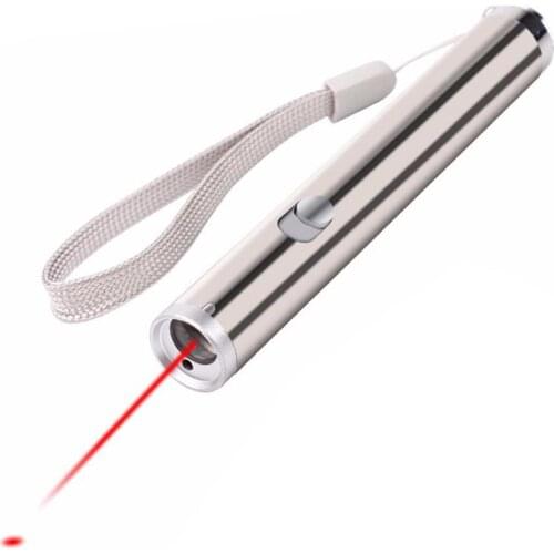 3 in 1 Cats Chaser Toy Flashlight LED Light Training Tool Pet Interactive Toy