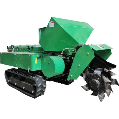35 horsepower diesel multi-function pastoral management automatic crawler remote control ditching fertilizing backfill machine