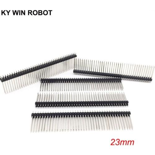 5PCS Single Row Male 2*40 40Pin 2.54mm 2X40 23mm Height Long Breakable Pin Header