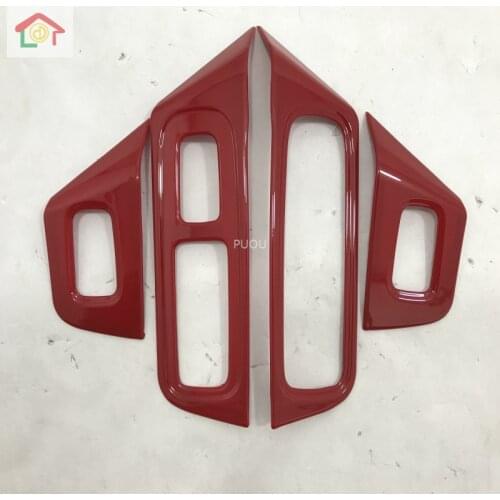 For Porsche cayenne PO536 2018 2019 Car Accessories ABS Door Window Armrest Cover Switch Panel Trim Molding Garnish