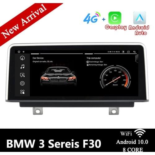 10.25" Car Multimedia Player For BMW 3 Series F30 F31 2013-2017 NBT Carplay Android Auto 4G LTE SIM Card