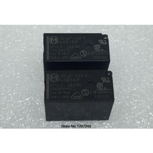 Free Shipping 10pcs/lot 100% new original Power relay JQ1aP-24V-F AJQ8342F 10A 250V