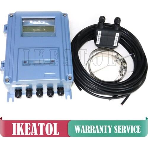 Digital Ultrasonic Flowmeter TDS-100F with M2 Transducer DN50mm-700mm Digital Liquid Flow Meter Fixed Wall-mount Type
